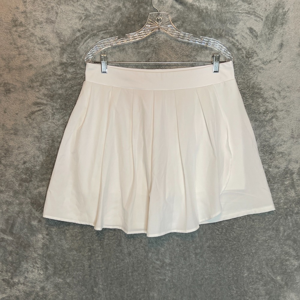 JCrew Women Pleated Active Skort L Preppy Tennis Balletcore Old Money Faux Wrap